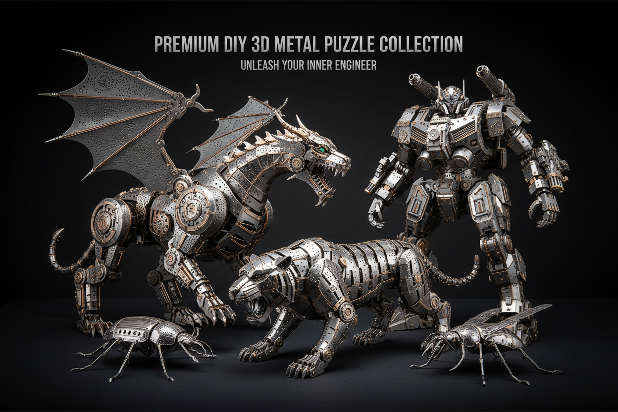 DIY 3D Metal Puzzle Collection