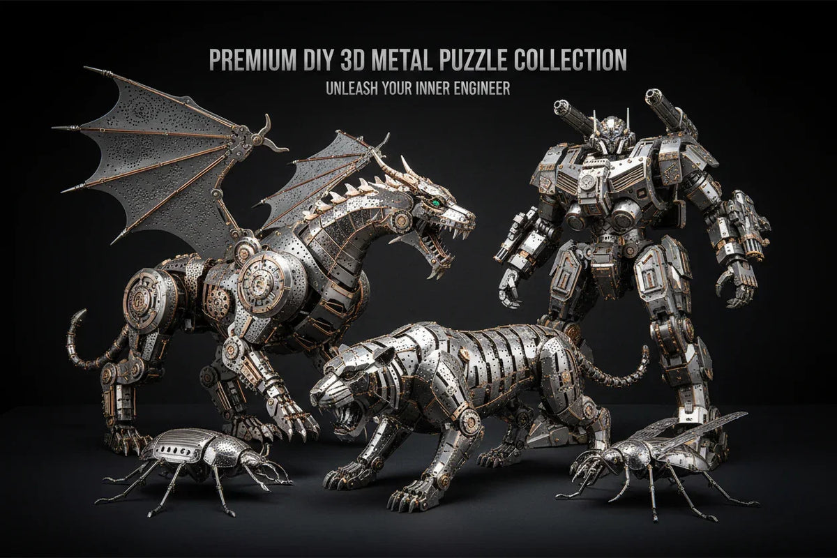 DIY 3D Metal Puzzle Collection