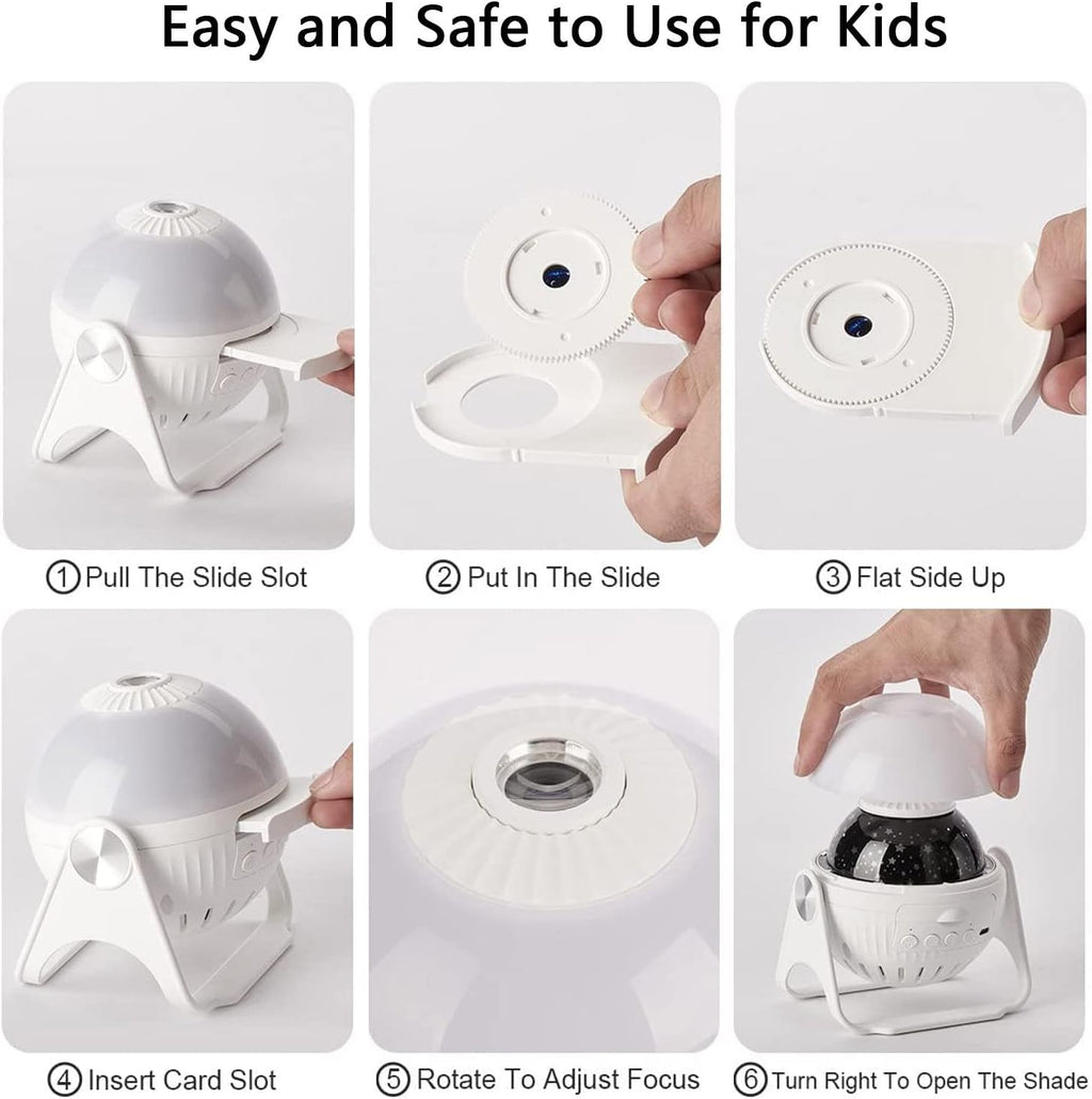 7-in-1 Galaxy Planetarium Projector with LED Stars