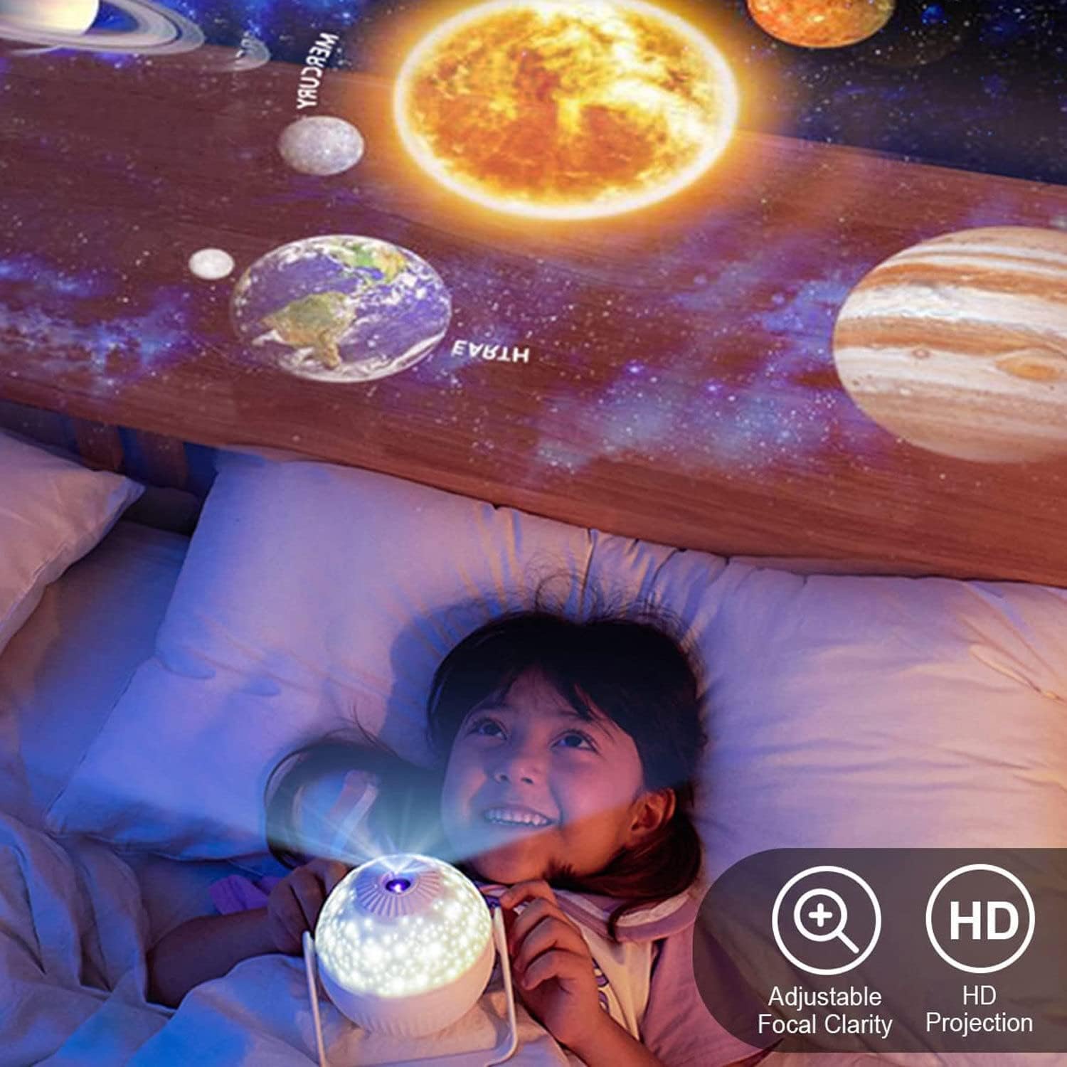 7-in-1 Galaxy Planetarium Projector with LED Stars