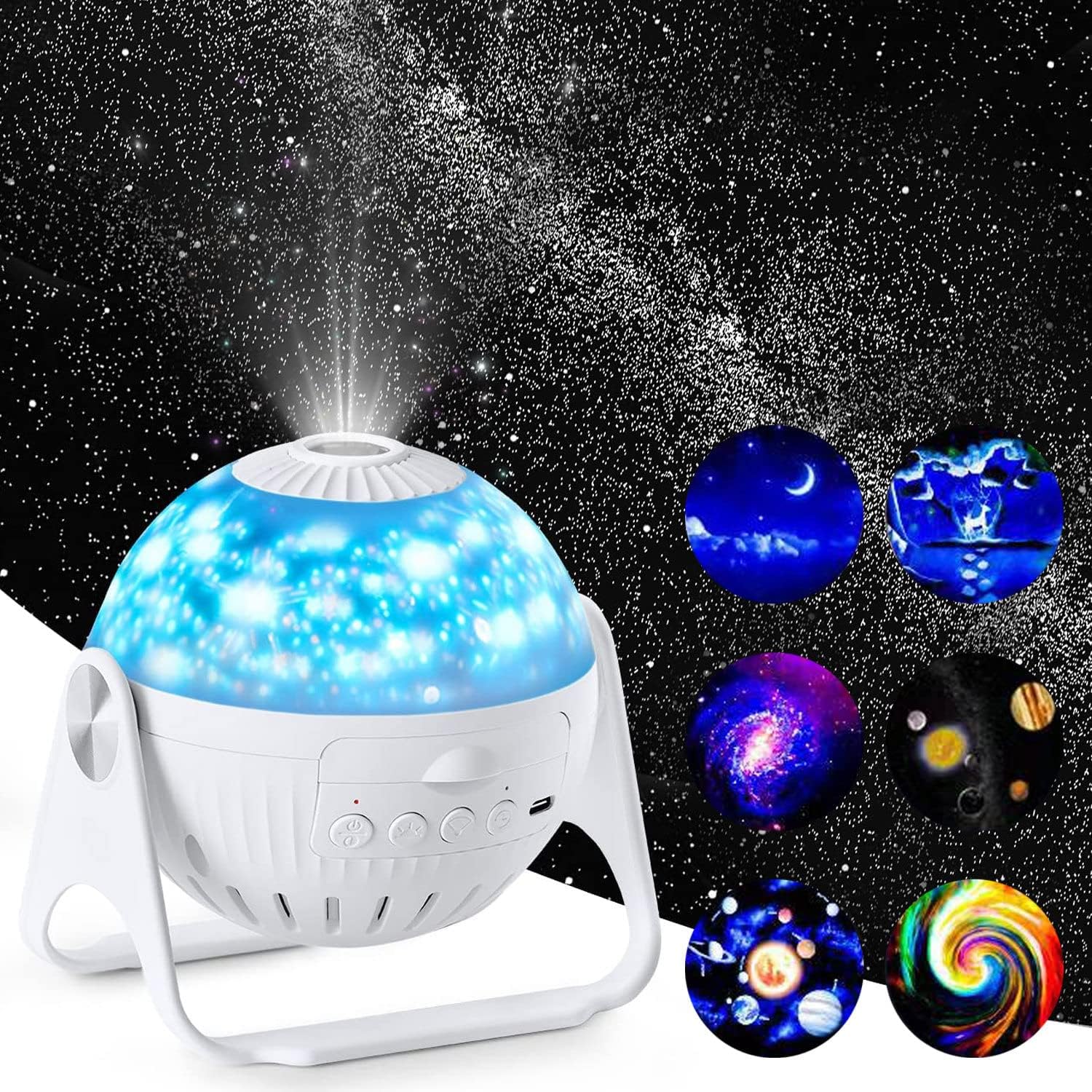7-in-1 Galaxy Planetarium Projector with LED Stars