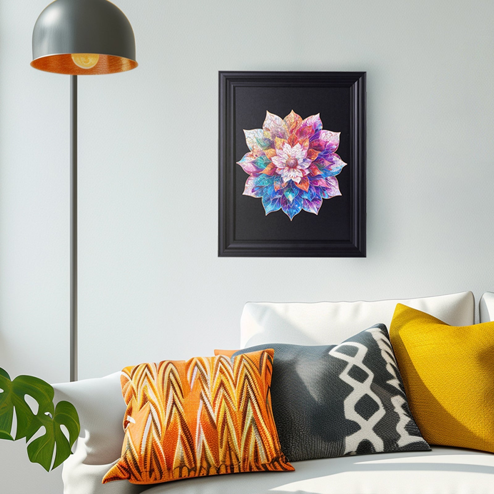 Sashura™ Artistic Mystic Mandala Flower Puzzle - Mindful Zen Relaxation by Sashura Premium