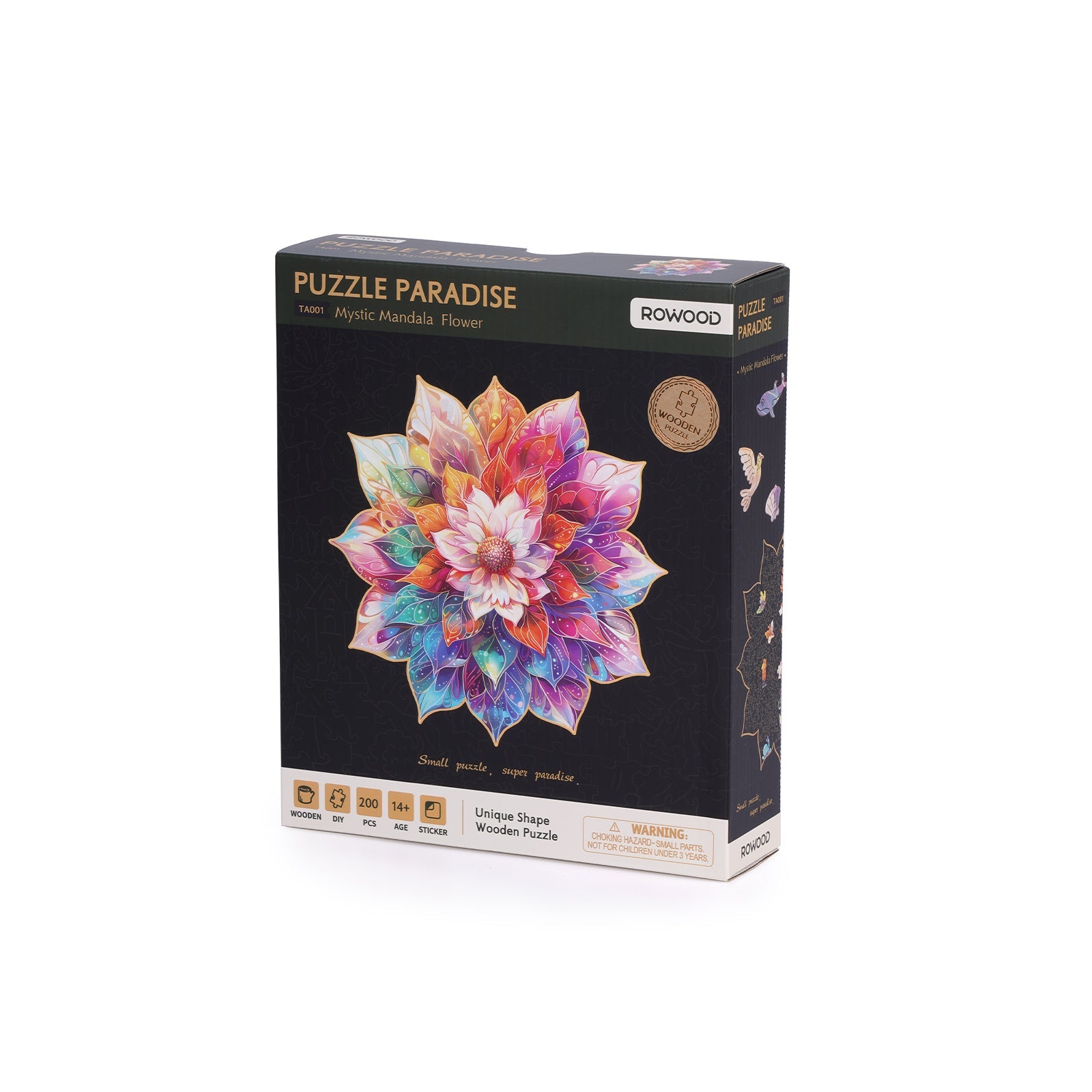 Sashura™ Artistic Mystic Mandala Flower Puzzle - Mindful Zen Relaxation by Sashura Premium