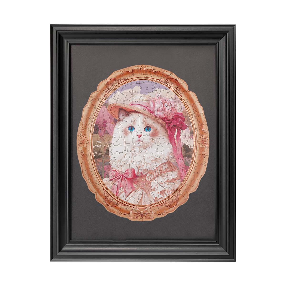 Sashura™ Artistic Springtime Kitty Wooden Puzzle - Relaxing Mind Challenge by Sashura Premium