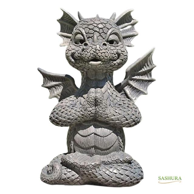 Sashura™ Dragon Statue Takatsuma – Handcrafted Resin Garden Ornament by Sashura Premium