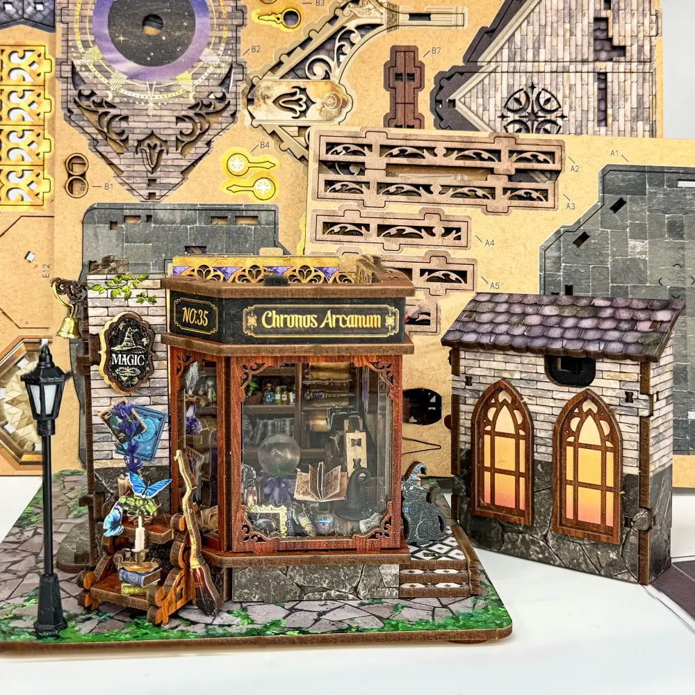 Sashura™ Enchanted Magic Clock Tower - DIY Wooden Brain Teaser Kit by Sashura Premium