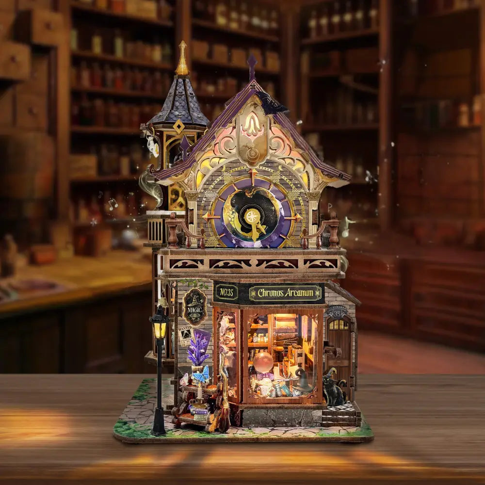 Sashura™ Enchanted Magic Clock Tower - DIY Wooden Brain Teaser Kit by Sashura Premium