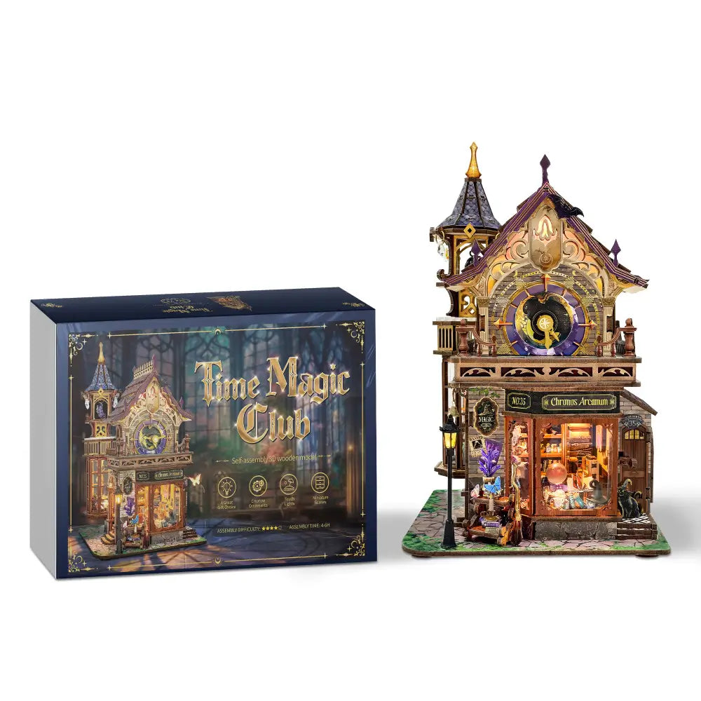 Sashura™ Enchanted Magic Clock Tower - DIY Wooden Brain Teaser Kit by Sashura Premium