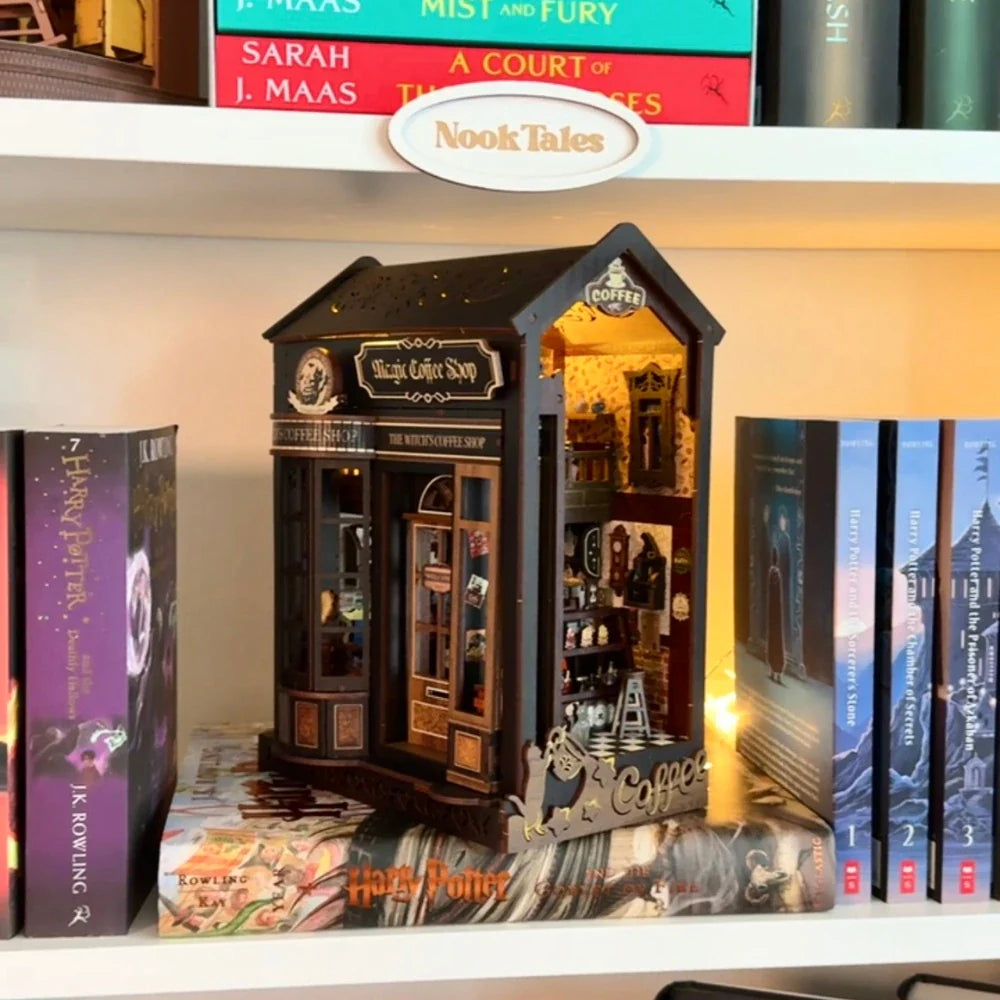 Sashura™ Enchanted Witch's Coffee Shop - Immersive DIY Book Nook by Sashura Premium