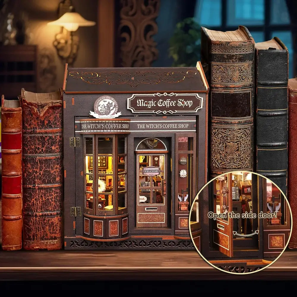 Sashura™ Enchanted Witch's Coffee Shop - Immersive DIY Book Nook by Sashura Premium