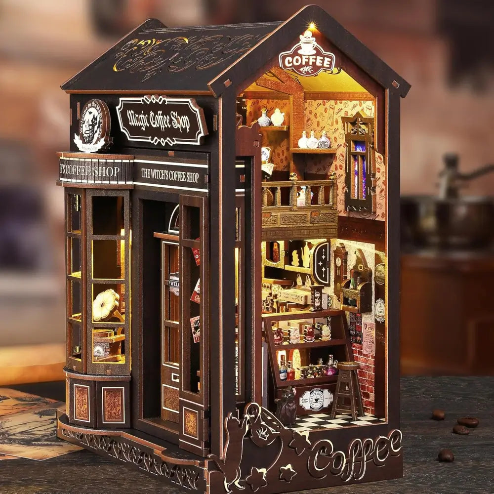 Sashura™ Enchanted Witch's Coffee Shop - Immersive DIY Book Nook by Sashura Premium