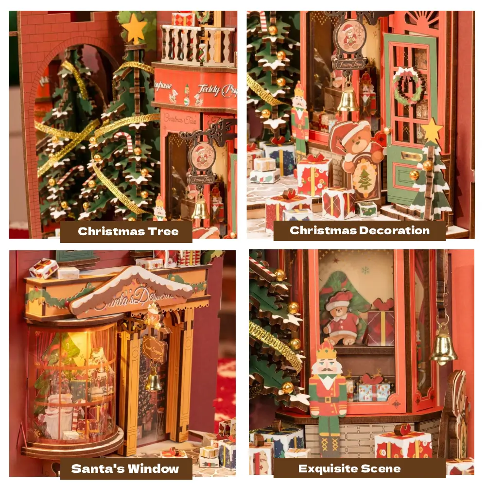 Sashura™ Enchanting Christmas Street - LED Illuminated 3D Puzzle by Sashura Premium