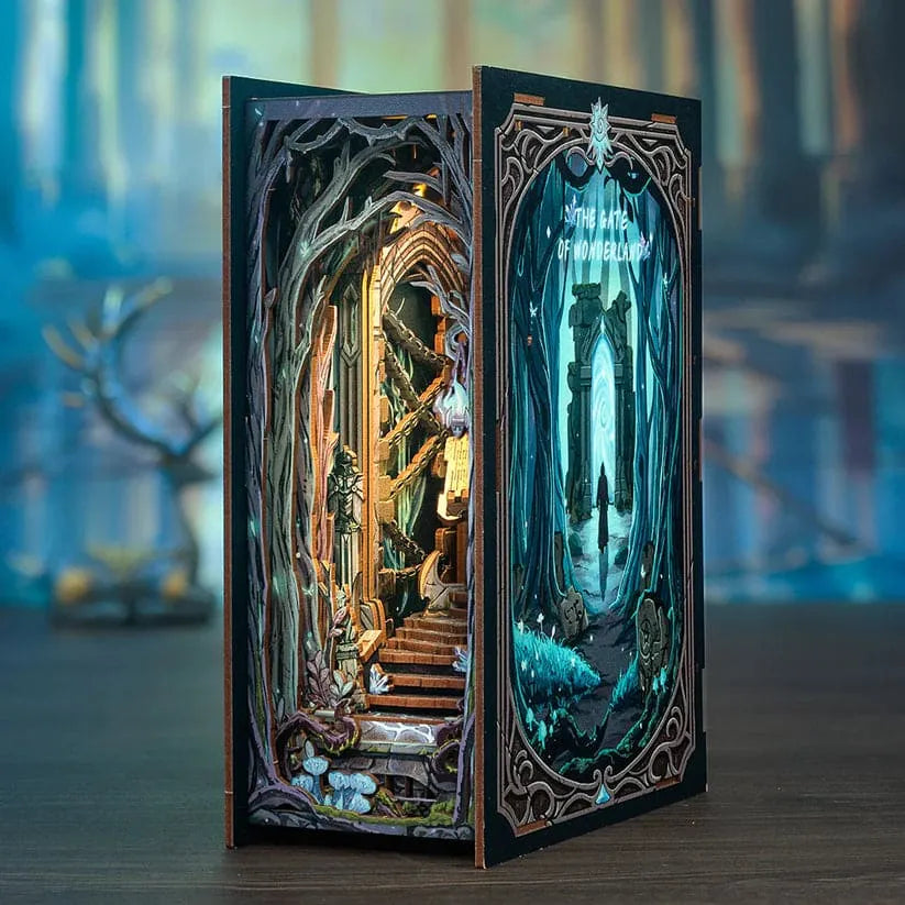 Sashura™ Enchanting Gate of Wonderland - Magical Bookshelf Insert by Sashura Premium