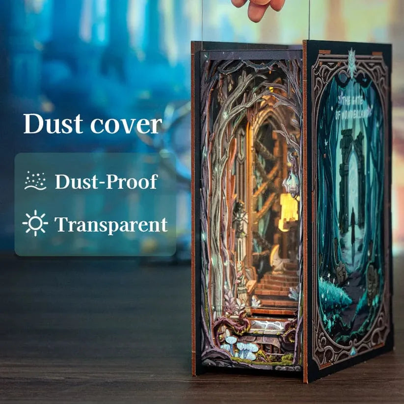 Sashura™ Enchanting Gate of Wonderland - Magical Bookshelf Insert by Sashura Premium