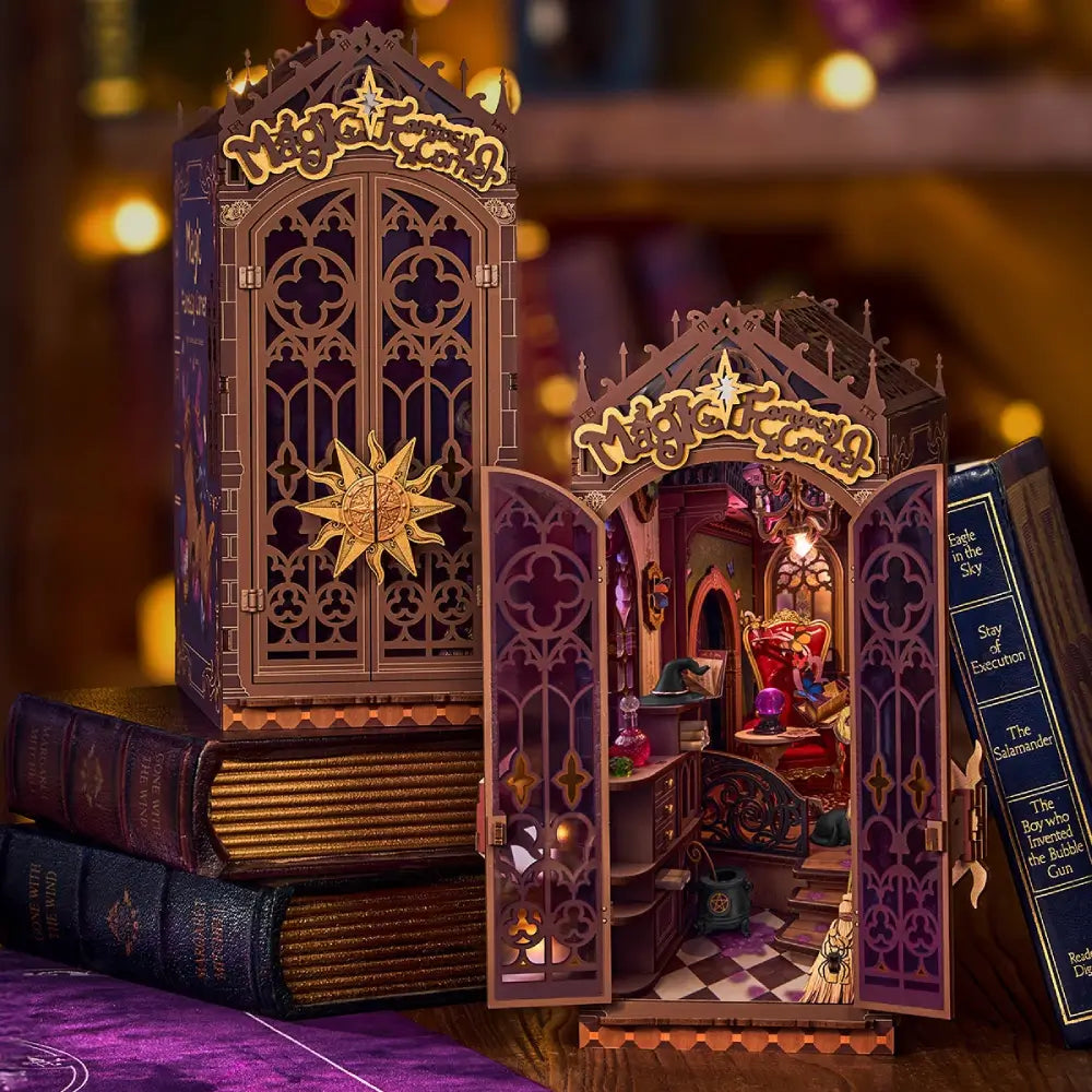 Sashura™ Enchanting Magic Fantasy Corner - Tool-Free DIY Book Nook by Sashura Premium