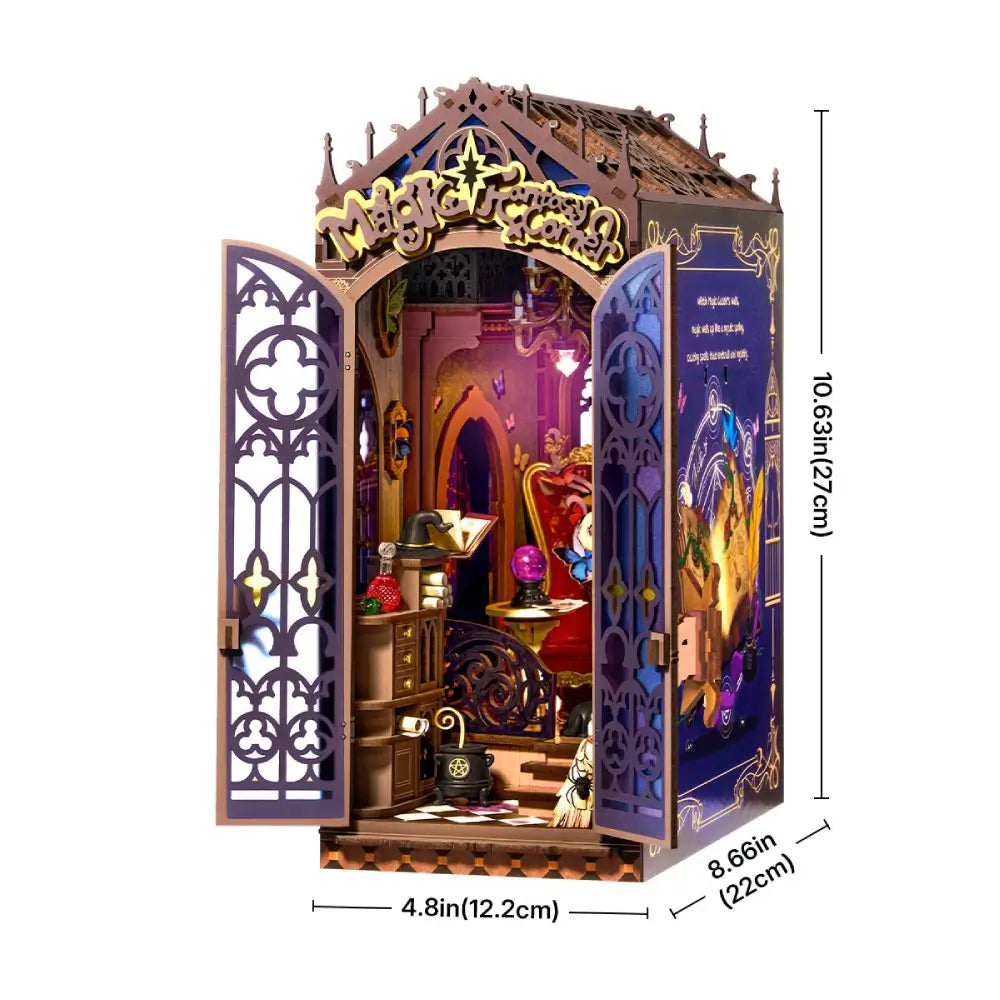 Sashura™ Enchanting Magic Fantasy Corner - Tool-Free DIY Book Nook by Sashura Premium