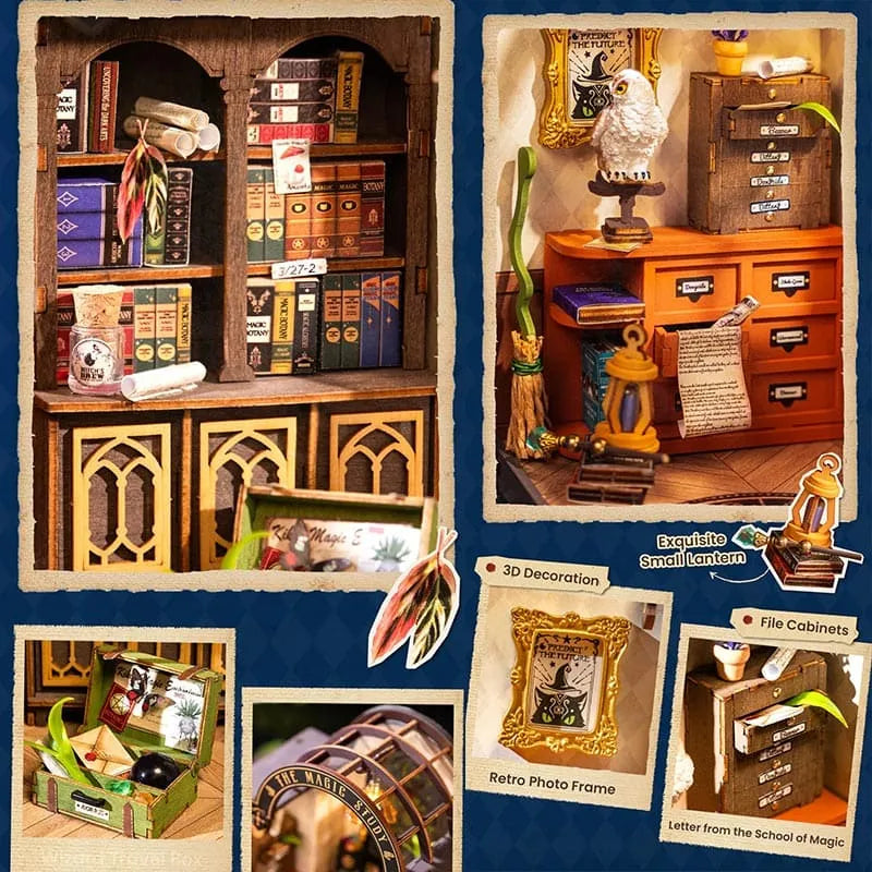 Sashura™ Enchanting Magic Study DIY Kit - Creative Miniature Escape by Sashura Premium