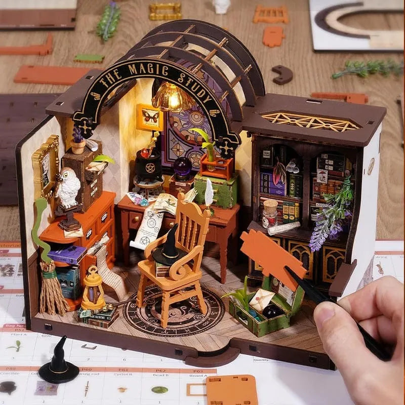 Sashura™ Enchanting Magic Study DIY Kit - Creative Miniature Escape by Sashura Premium