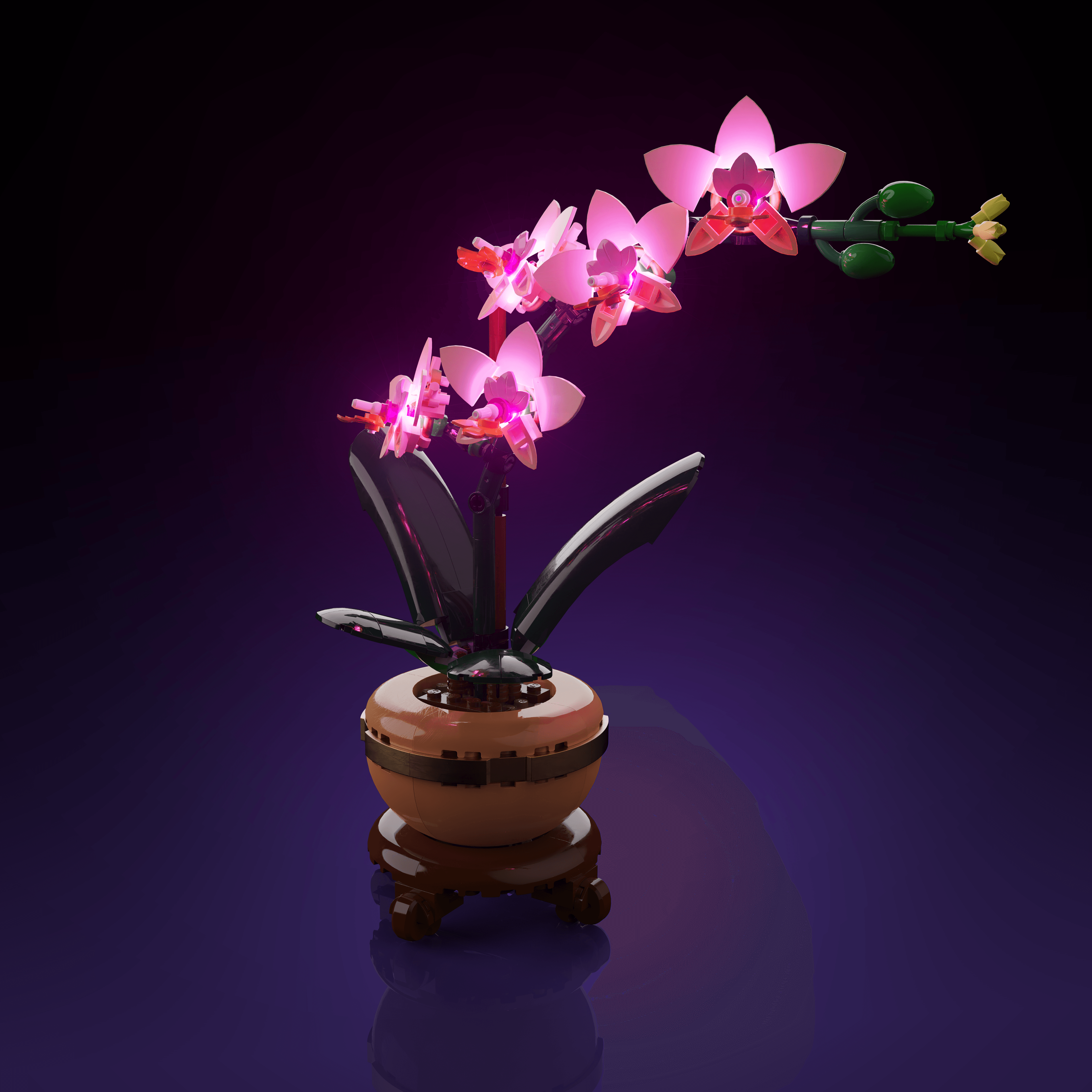 Sashura™ Luminous Mini Orchid LED Kit - Vibrant Floral Ambiance by Sashura Premium