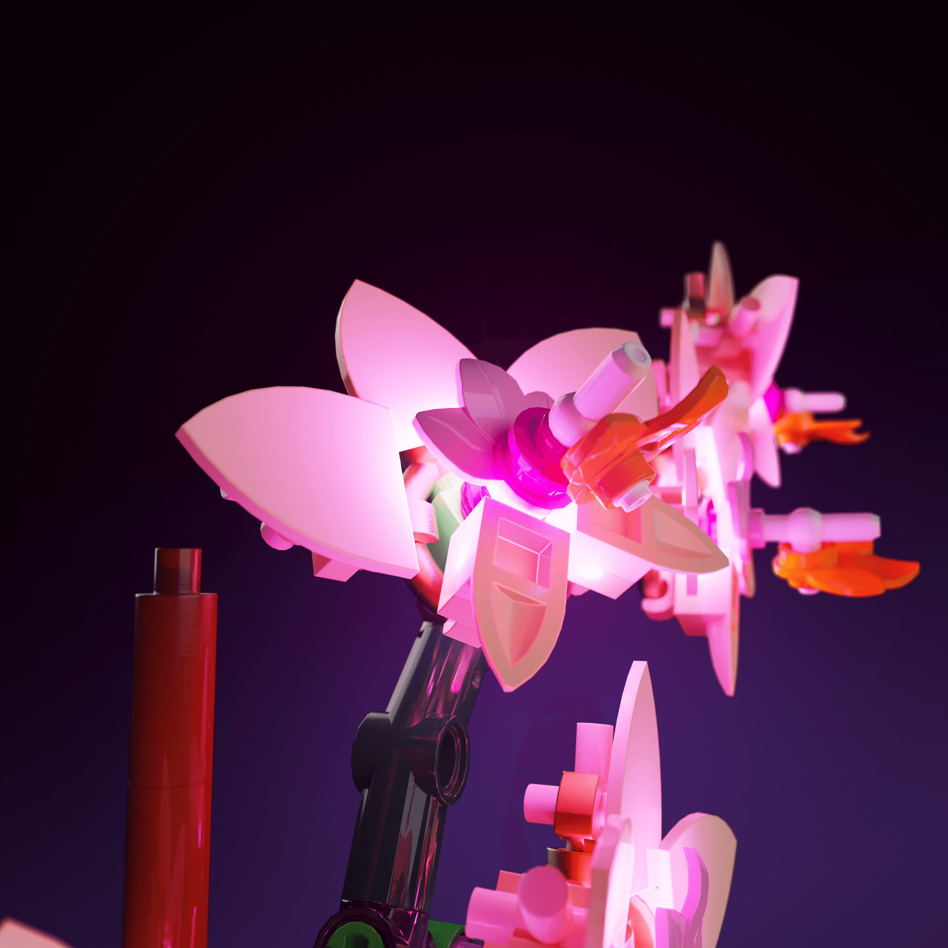 Sashura™ Luminous Mini Orchid LED Kit - Vibrant Floral Ambiance by Sashura Premium