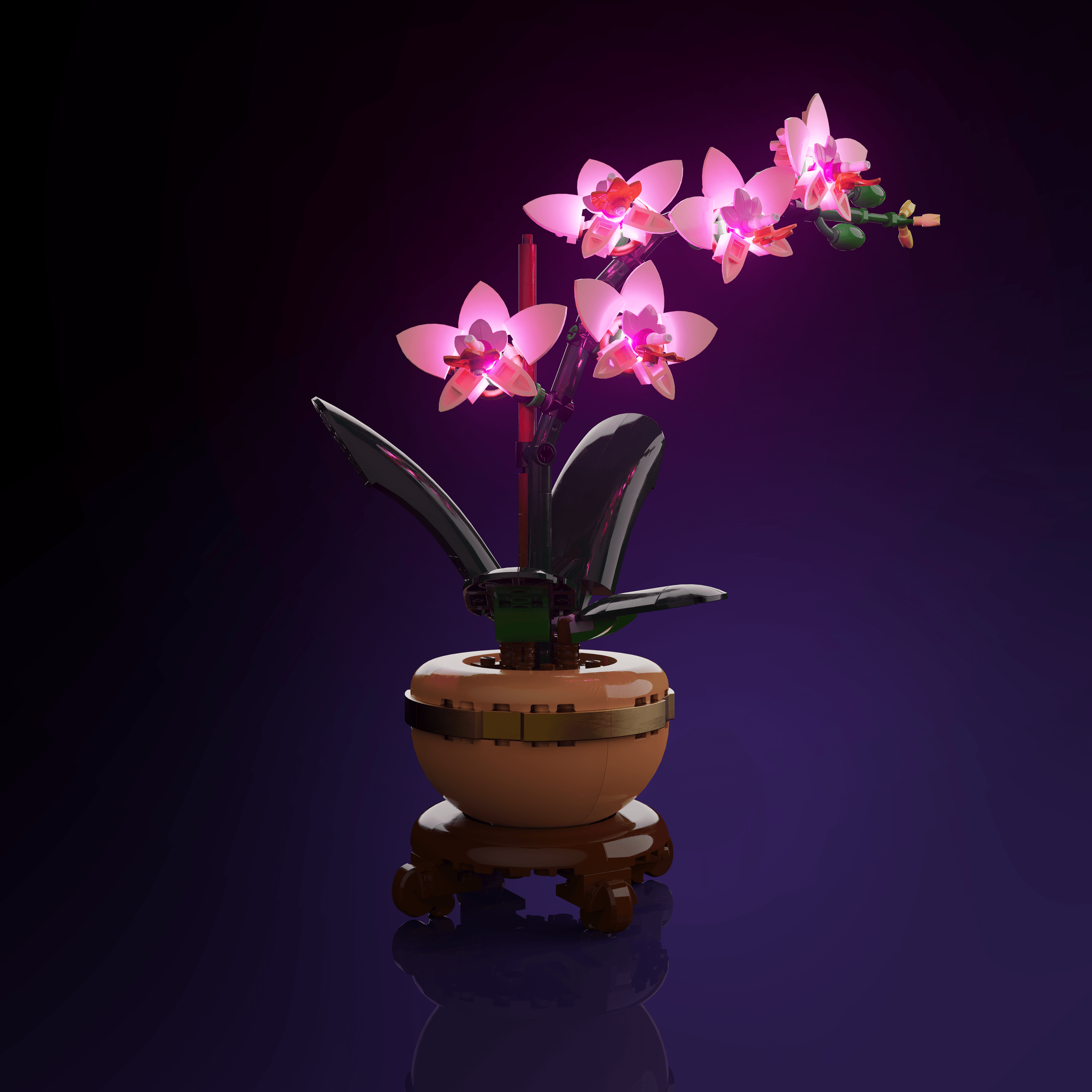 Sashura™ Luminous Mini Orchid LED Kit - Vibrant Floral Ambiance by Sashura Premium