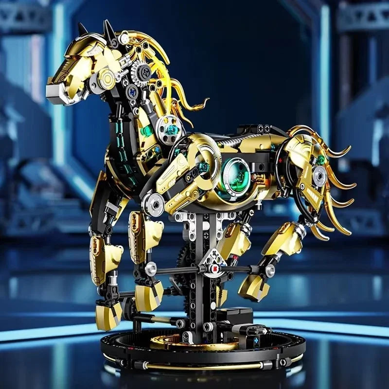 Sashura™ Majestic Mechanical Stealth Stallion - 1055-Piece Engineering Kit by Sashura Premium