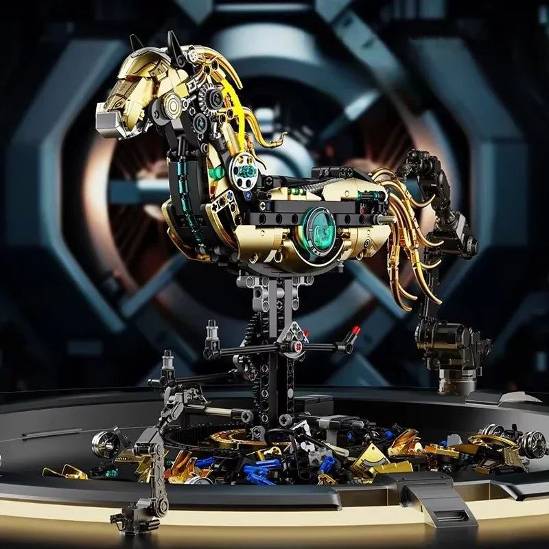 Sashura™ Majestic Mechanical Stealth Stallion - 1055-Piece Engineering Kit by Sashura Premium