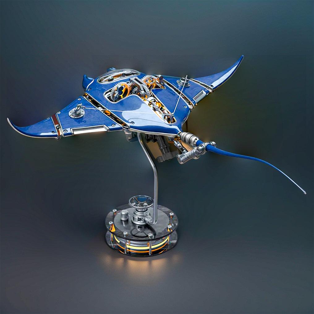 Sashura™ Majestic Metal Manta Ray - Fluid Motion LED Display by Sashura Premium