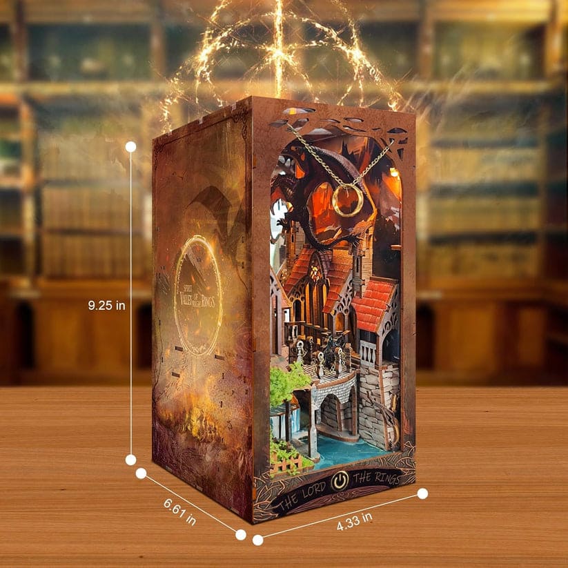 Sashura™ Mythic Magic Ring DIY Book Nook - Epic Fantasy Bookshelf Decor by Sashura Premium