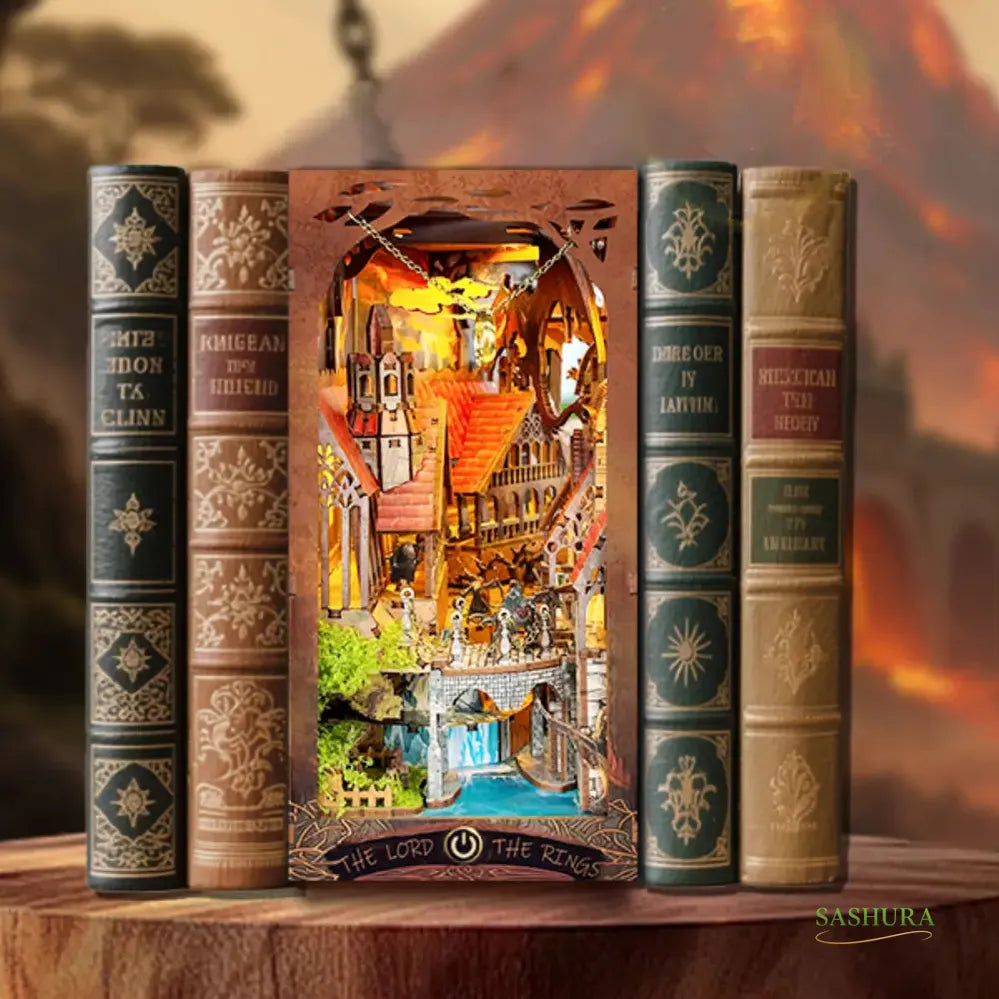 Sashura™ Mythic Magic Ring DIY Book Nook - Epic Fantasy Bookshelf Decor by Sashura Premium