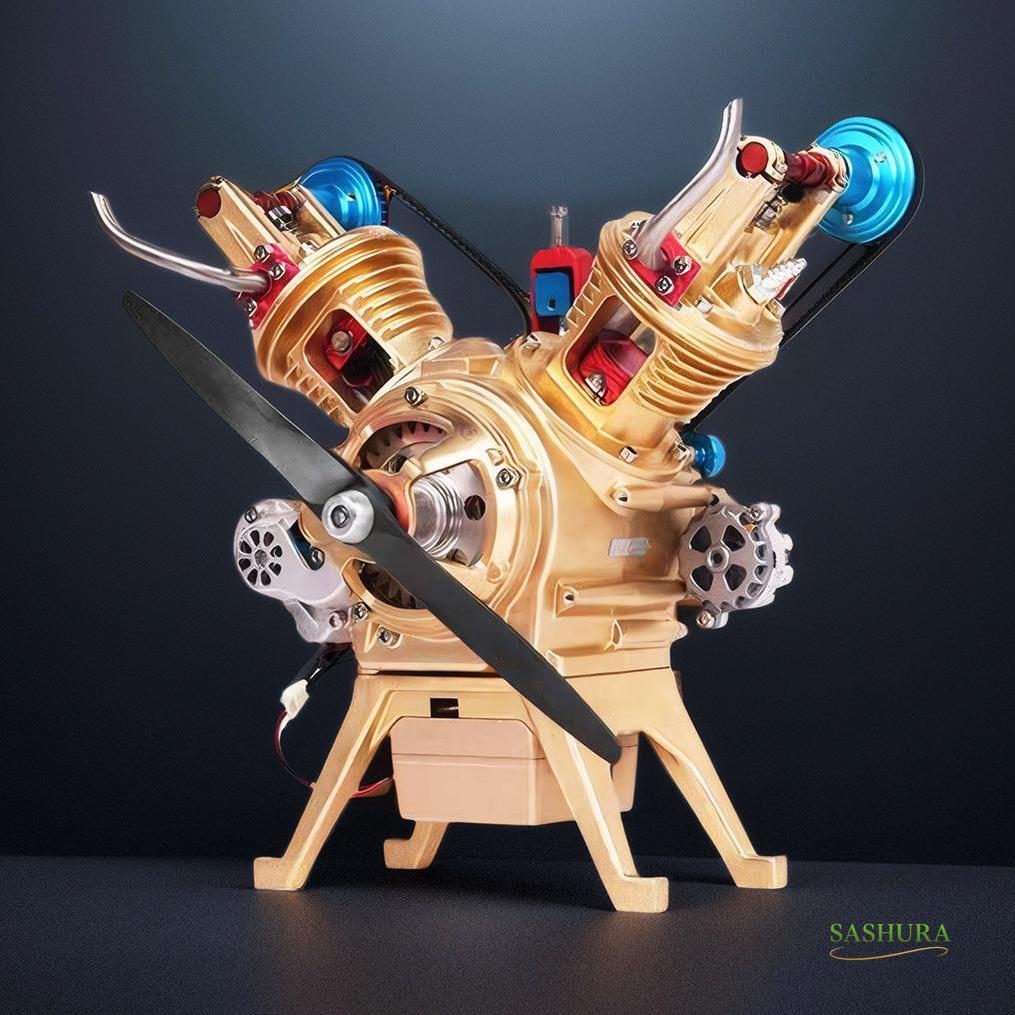 Sashura™ Precision Cast Metal V2 Engine Kit Functional Model by Sashura Premium
