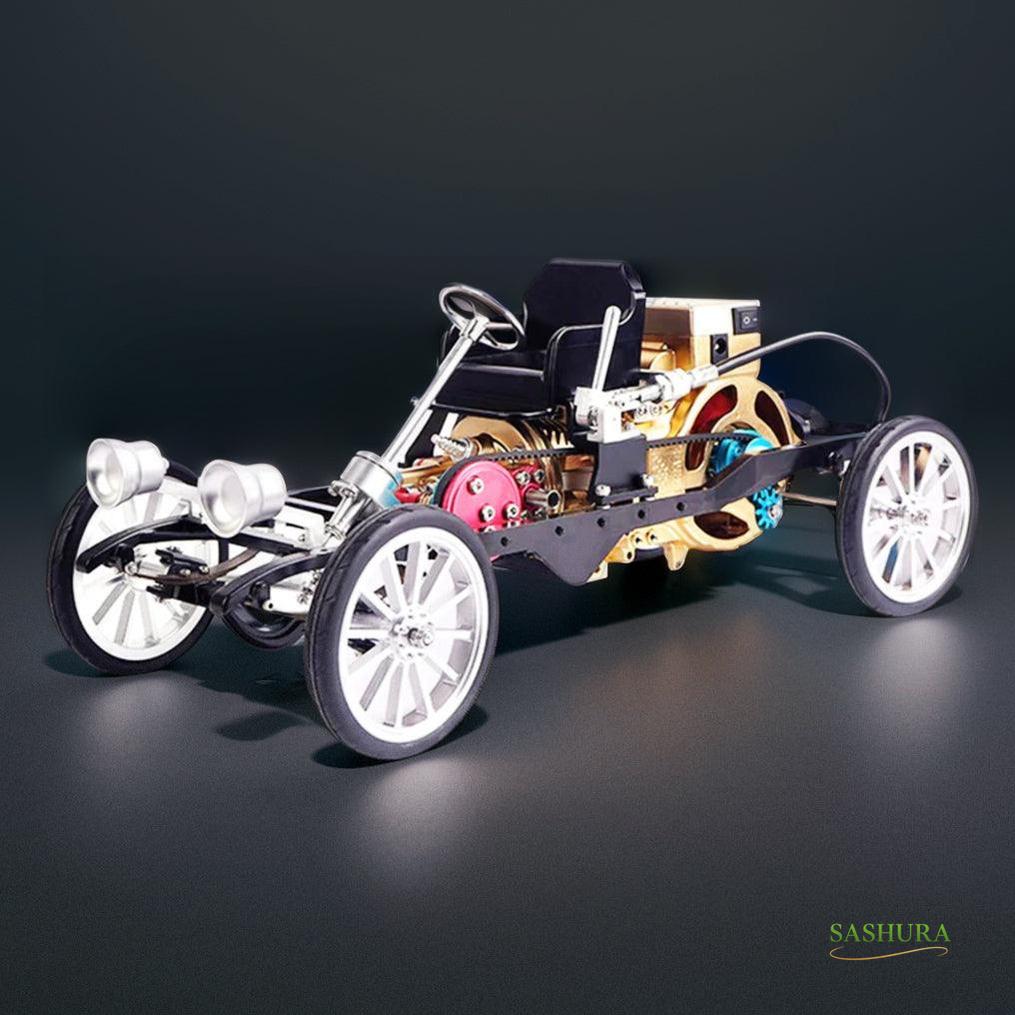Sashura™ Precision Metal Single Cylinder Engine Kit - Expert Mechanical Challenge by Sashura Premium