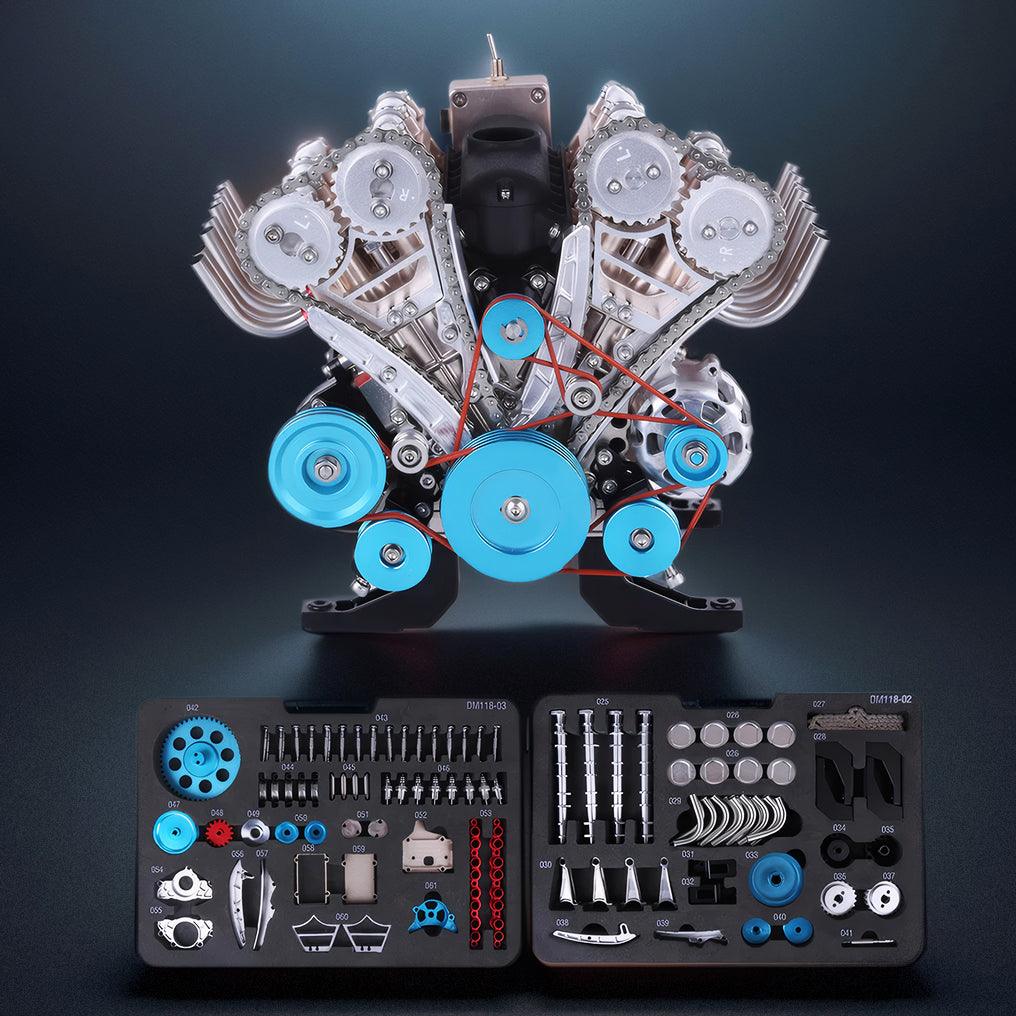 Sashura™ Precision Metal V8 Engine Model - Functional Mechanical Challenge by Sashura Premium