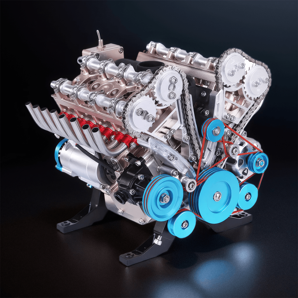 Sashura™ Precision Metal V8 Engine Model - Functional Mechanical Challenge by Sashura Premium