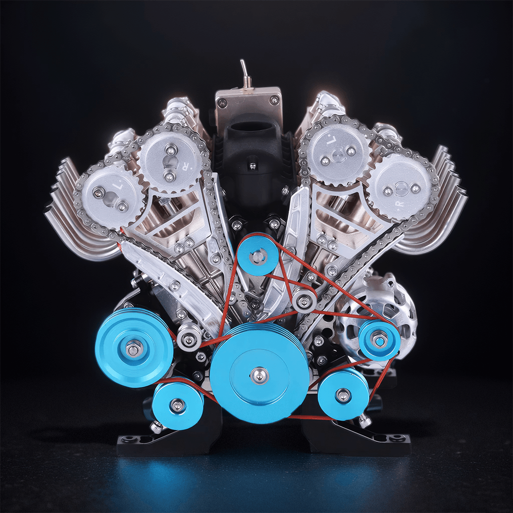 Sashura™ Precision Metal V8 Engine Model - Functional Mechanical Challenge by Sashura Premium