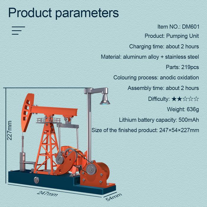 Sashura™ Premium 3D Metal Oil Pump Jack Model Kit by Sashura Premium