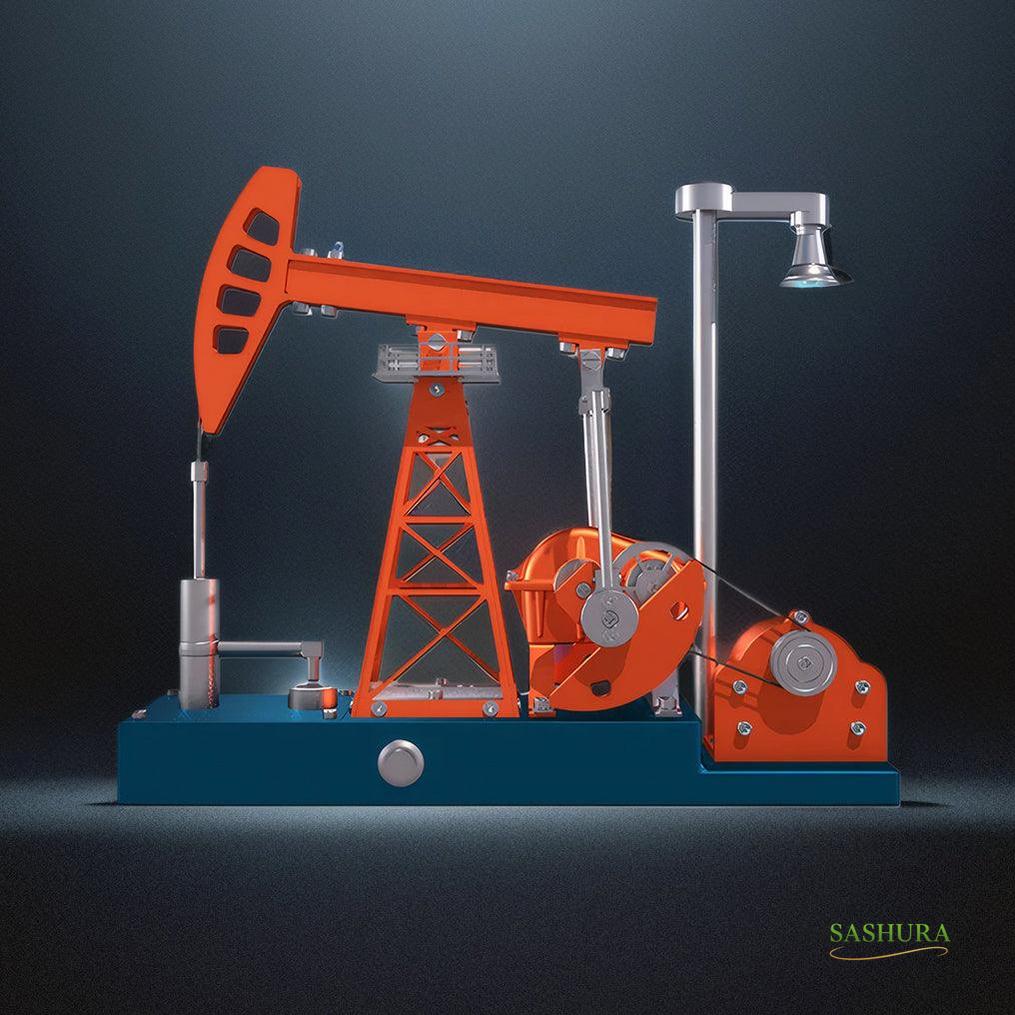 Sashura™ Premium 3D Metal Oil Pump Jack Model Kit by Sashura Premium