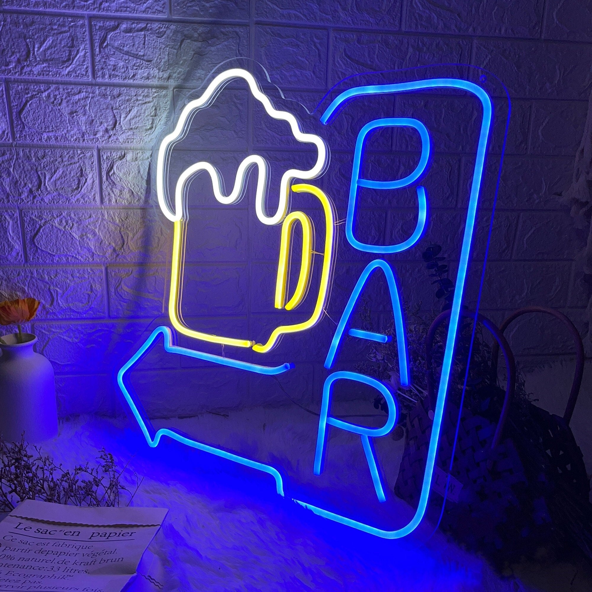 Sashura™ Premium Beer Bar Neon Light - Vibrant Izakaya Glow by Sashura Premium