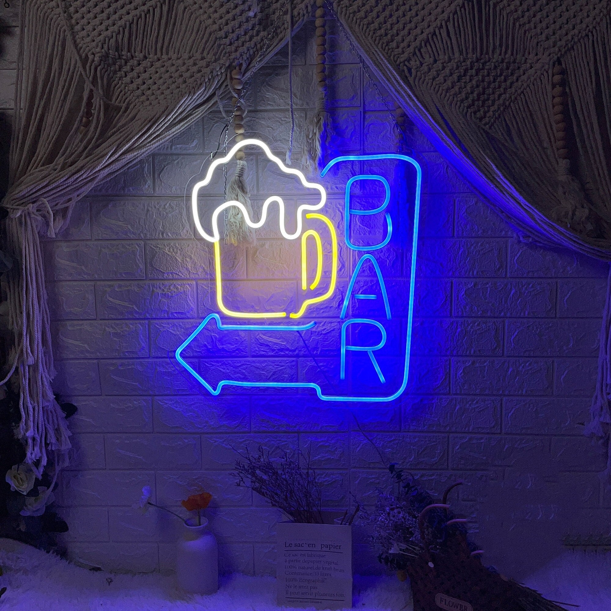 Sashura™ Premium Beer Bar Neon Light - Vibrant Izakaya Glow by Sashura Premium