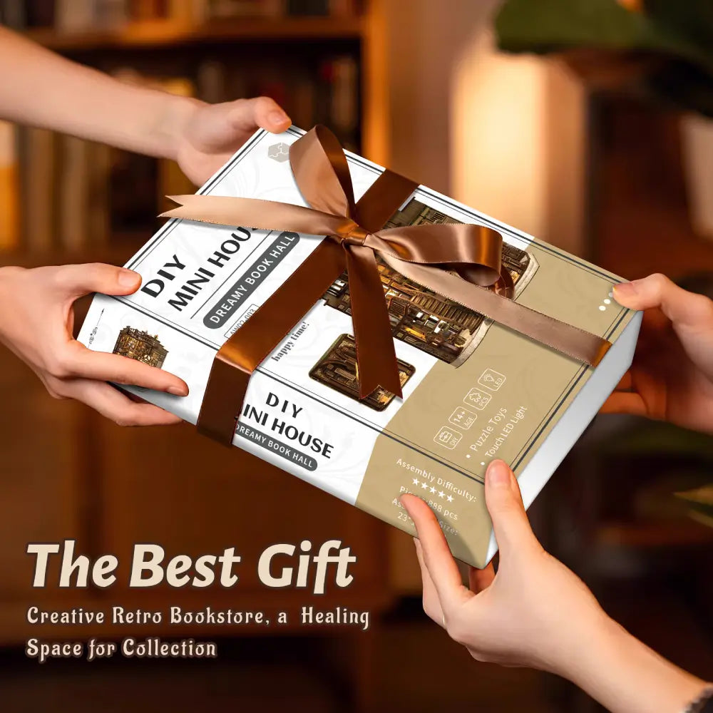 Sashura™ Premium Dreamy Book Hall - DIY Miniature Library Kit by Sashura Premium