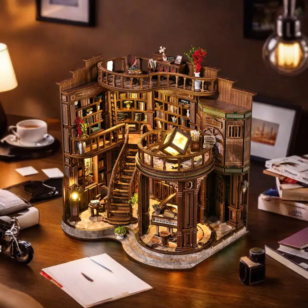 Sashura™ Premium Dreamy Book Hall - DIY Miniature Library Kit by Sashura Premium