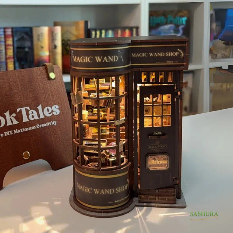 Sashura™ Premium Enchanted Magic Wand Shop - Immersive DIY Book Nook by Sashura Premium