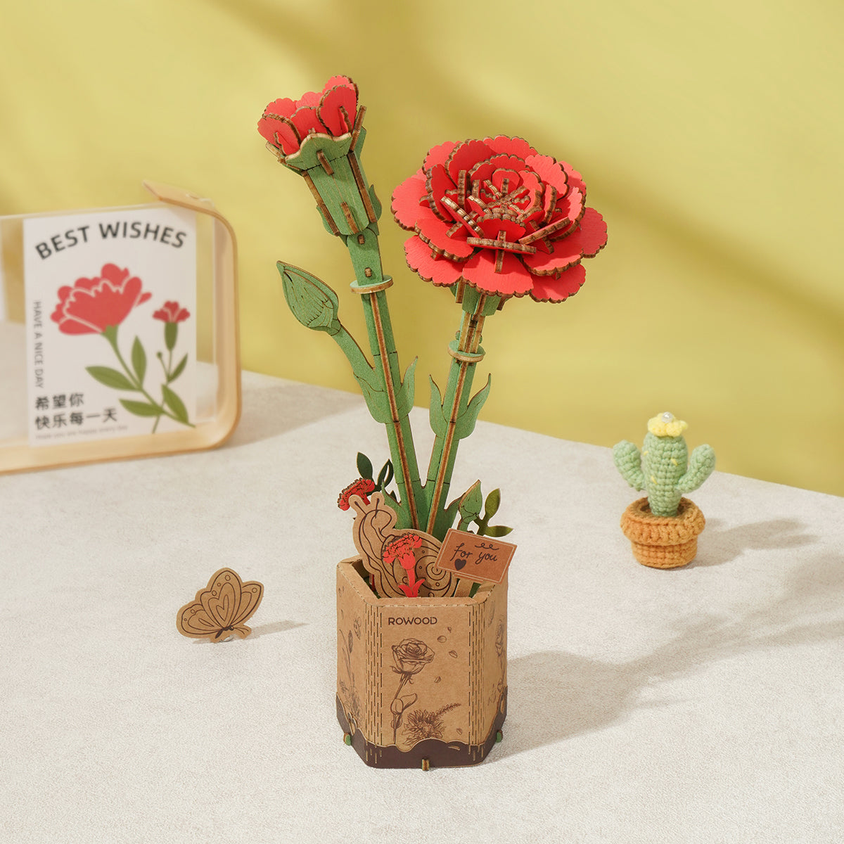 Sashura™ Premium Everlasting Wooden Flower Bouquet - Eternal Bloom Decor by Sashura Premium