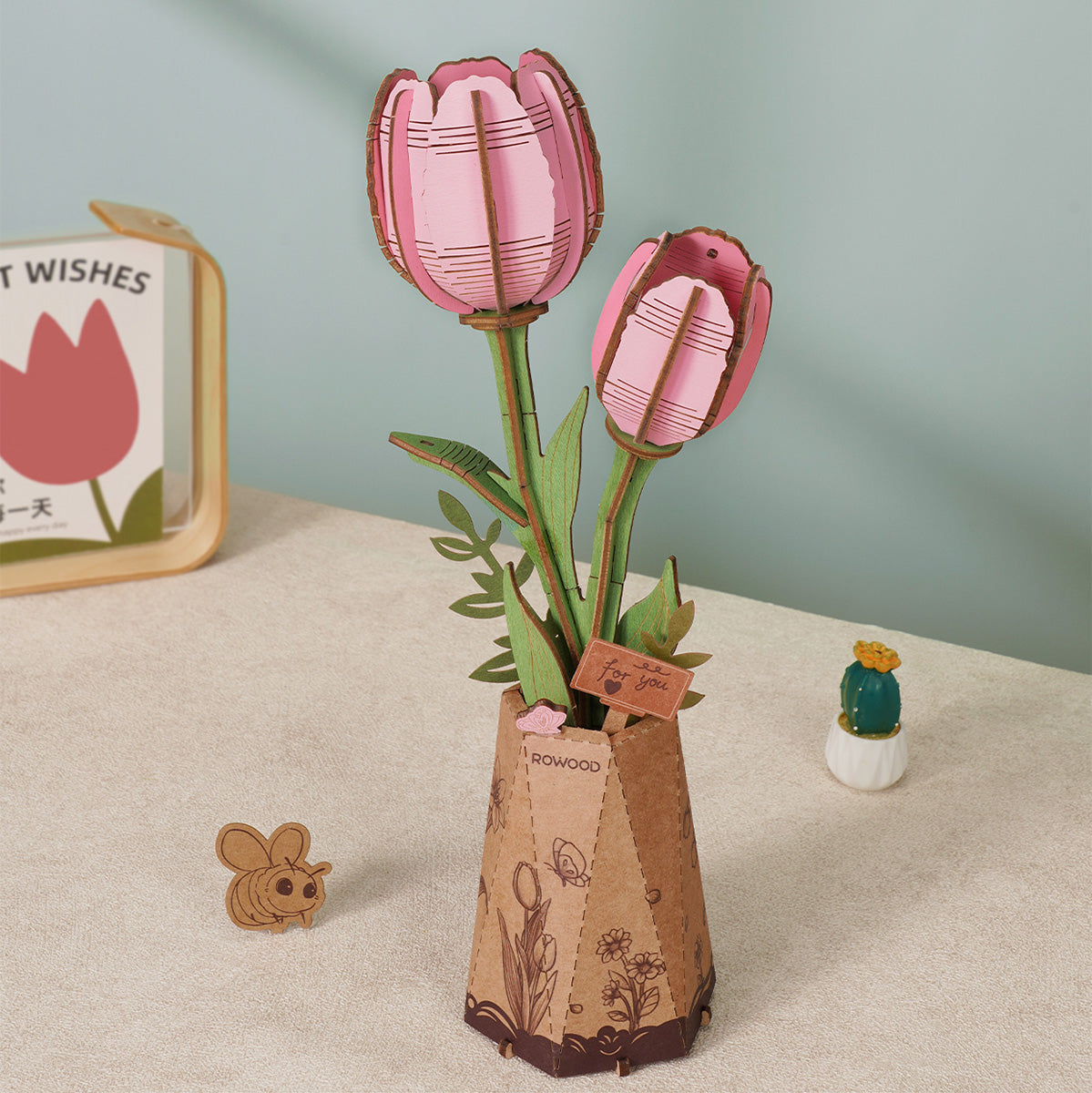 Sashura™ Premium Everlasting Wooden Flower Bouquet - Eternal Bloom Decor by Sashura Premium