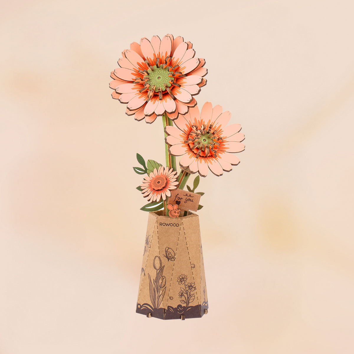 Sashura™ Premium Everlasting Wooden Flower Bouquet - Eternal Bloom Decor by Sashura Premium