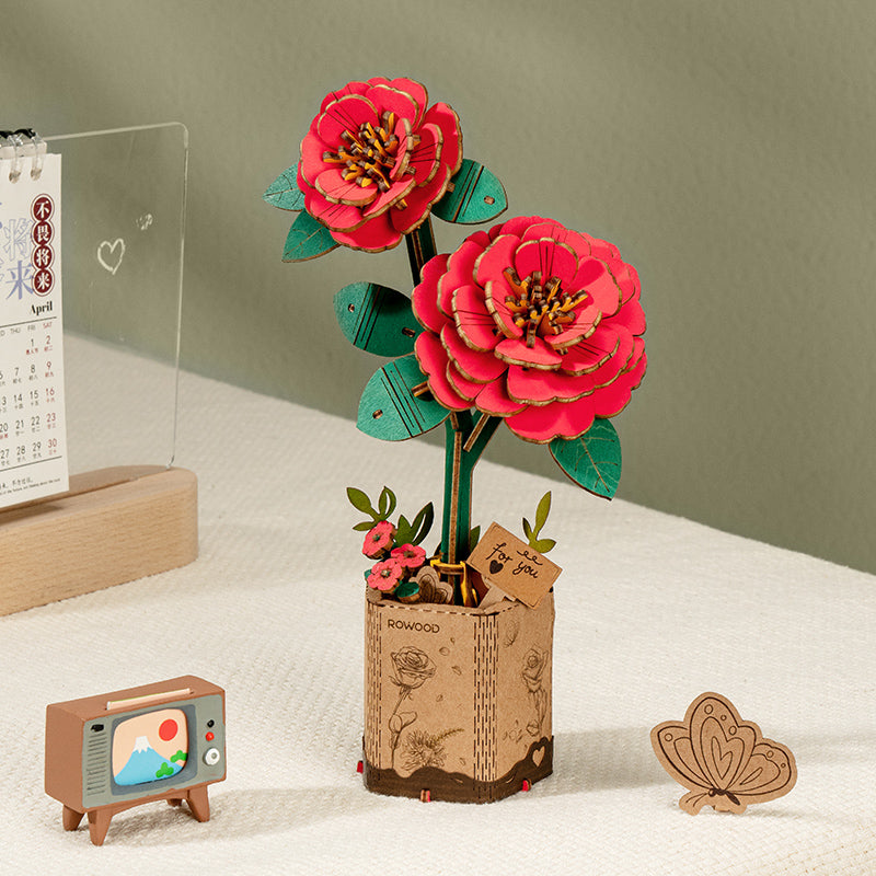Sashura™ Premium Everlasting Wooden Flower Bouquet - Eternal Bloom Decor by Sashura Premium