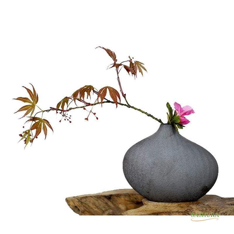 Sashura™ Premium Hotaru Ceramic Vase - Minimalist Japanese Decor by Sashura Premium
