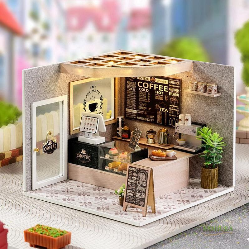 Sashura™ Premium Leisurely Coffee Shop - DIY Miniature Building Kit by Sashura Premium
