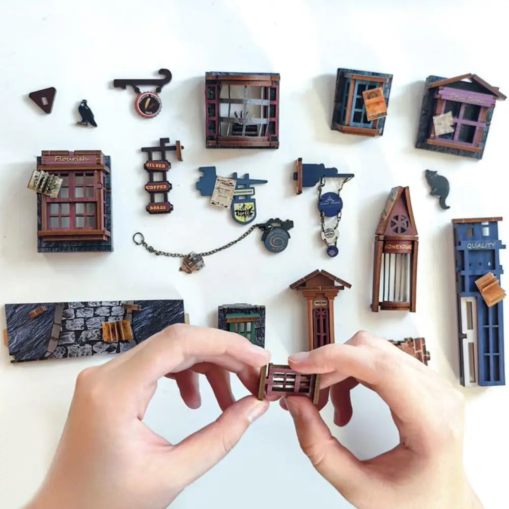 Sashura™ Premium Magic Alley Book Nook - Enchanting Miniature World by Sashura Premium