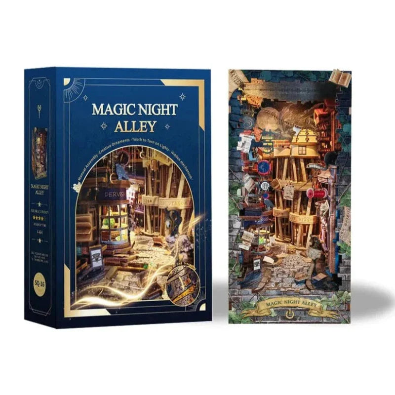 Sashura™ Premium Magic Alley Book Nook - Enchanting Miniature World by Sashura Premium